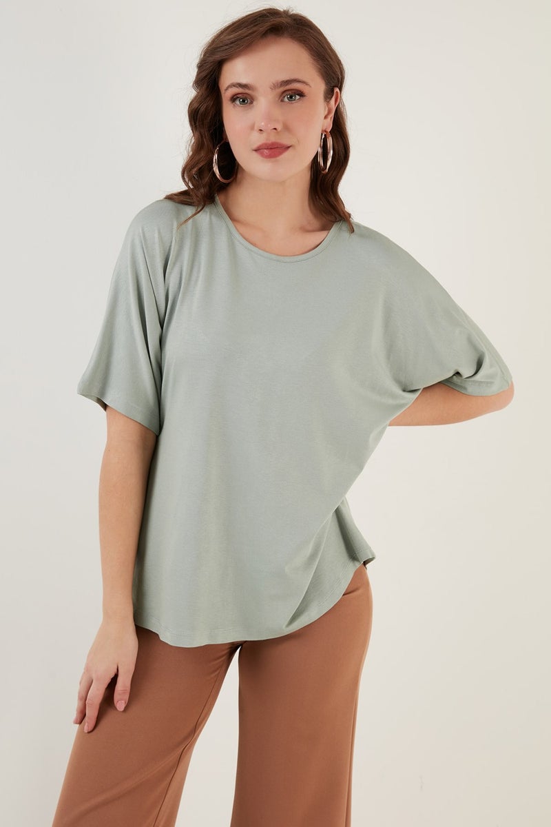 Lela Crew Neck Oversize Blouse Women's Blouse 5864528  - Image 3