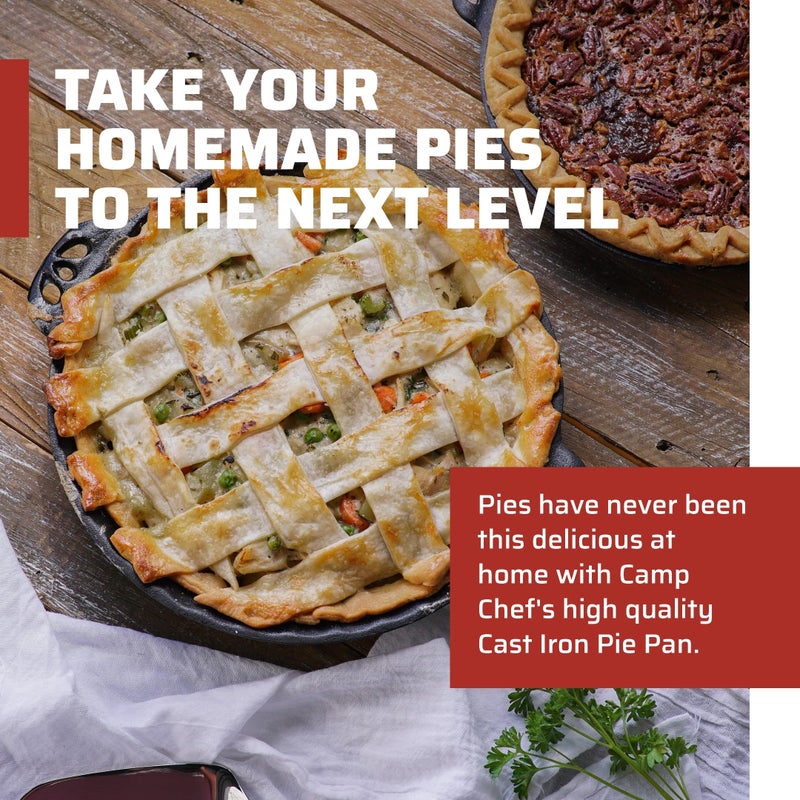 Camp Chef True Seasoned Cast Iron Pie Pan 10" - Image 3