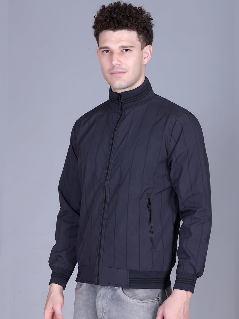 FYLTR Men's Jacket | Regular Fit | Stylish Winter Jacket with Zipper | Navy | XL - Image 3