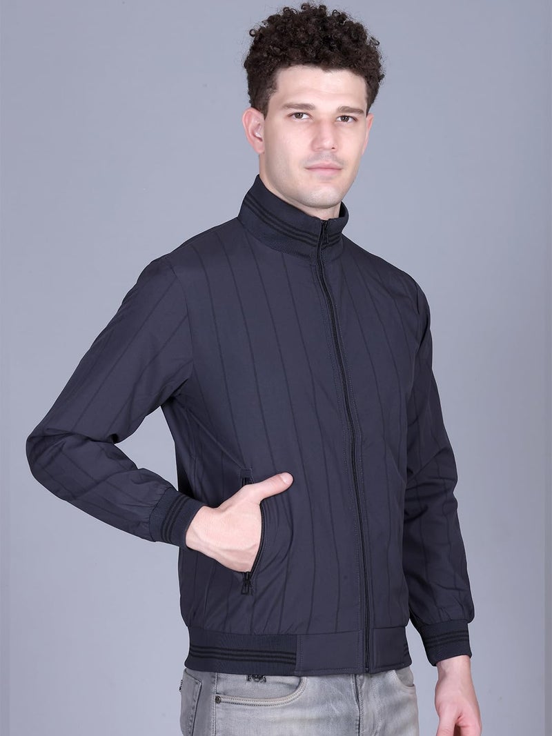 FYLTR Men's Jacket | Regular Fit | Stylish Winter Jacket with Zipper | Navy | XL - Image 4