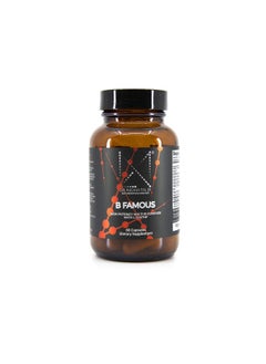 B Famous High Potency Multi B Vitamin Complex With L 5 Mthf For Nervous System And Digestive Health And Glowing Skin 60 Capsules