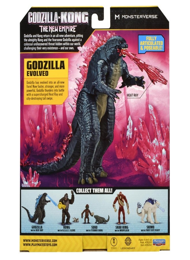Playmates Godzilla x Kong 6" Godzilla Evolved (w/Heat Ray) by Playmates Toys - Image 4