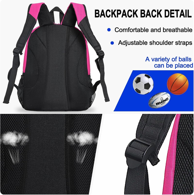 Goloni |Basketball Soccer Backpack Bag - Soccer Backpack & Bags for Basketball, Volleyball & Football Sports, Includes Separate Cleat Shoe and Ball Compartment, fit to & Adult - Image 5