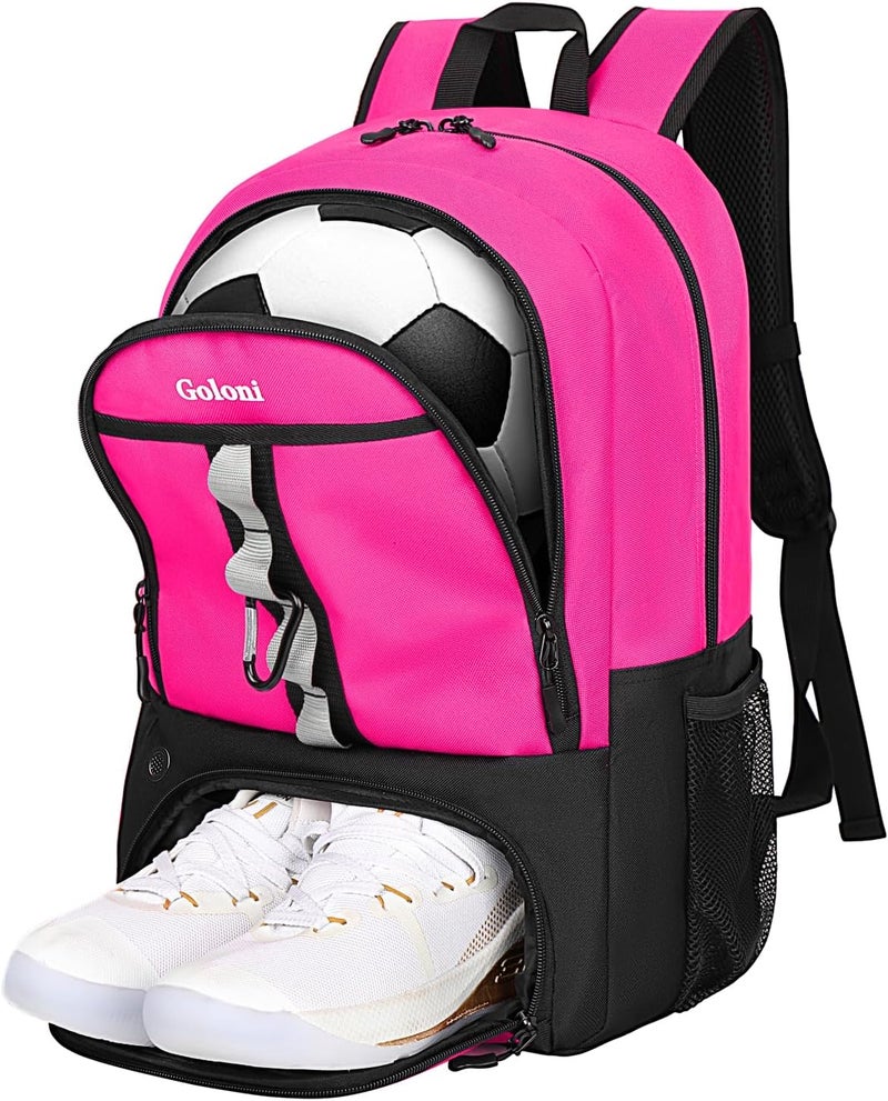 Goloni |Basketball Soccer Backpack Bag - Soccer Backpack & Bags for Basketball, Volleyball & Football Sports, Includes Separate Cleat Shoe and Ball Compartment, fit to & Adult - Image 1