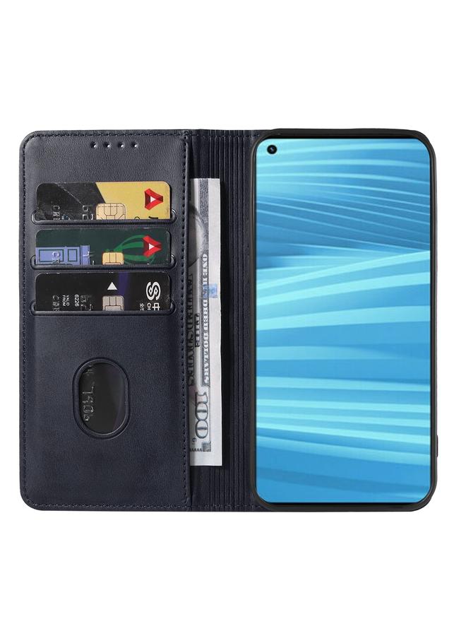 اس-توب جراب هاتف Realme GT2 المصنوع من الجلد بإغلاق مغناطيسي - Image 3