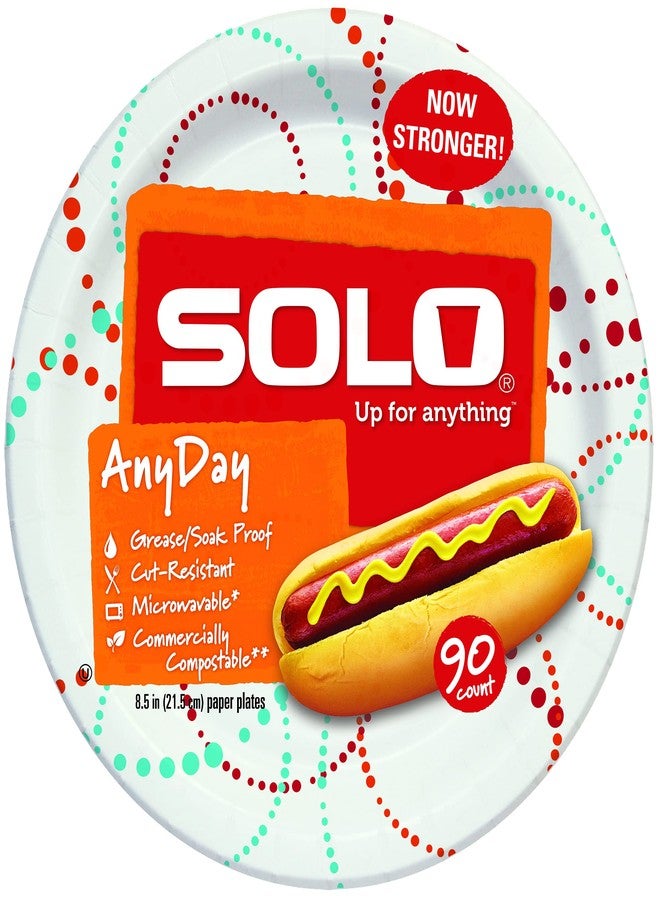 Solo ARD990-K1281 Any Day Paper Plates, 8.5 Inch, 360 Count - Image 1