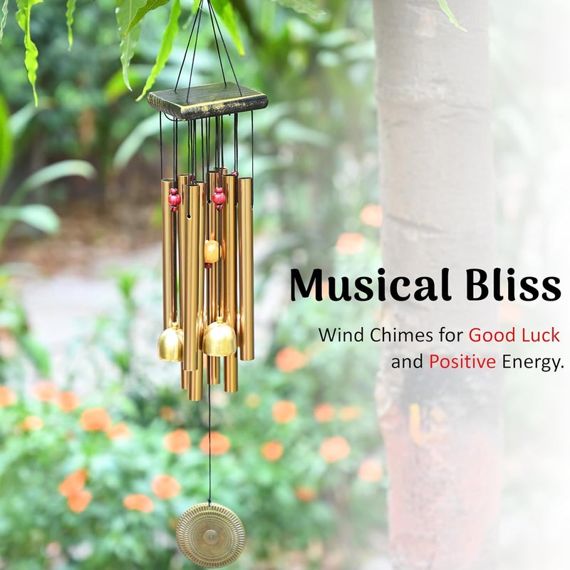 ZAICUS Wind Chime for Home Decor, Balcony, Garden, Door, Outdoor & Indoor Use – Metal Hanging Bell Windchime 52cm - Image 4