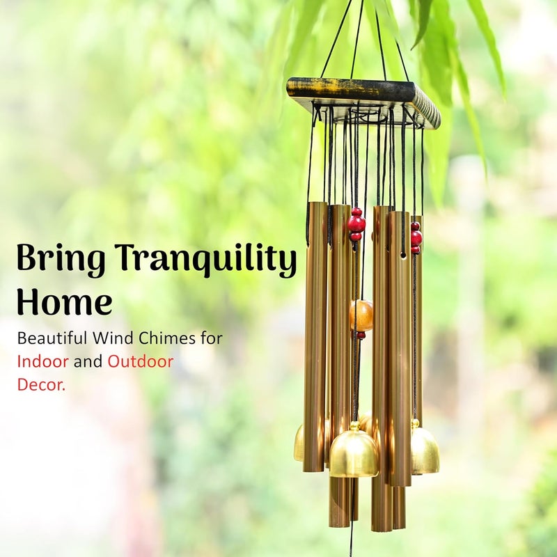 ZAICUS Wind Chime for Home Decor, Balcony, Garden, Door, Outdoor & Indoor Use – Metal Hanging Bell Windchime 52cm - Image 3