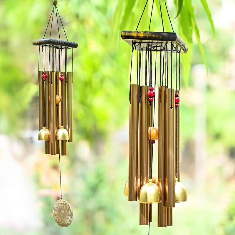 ZAICUS Wind Chime for Home Decor, Balcony, Garden, Door, Outdoor & Indoor Use – Metal Hanging Bell Windchime 52cm - Image 1