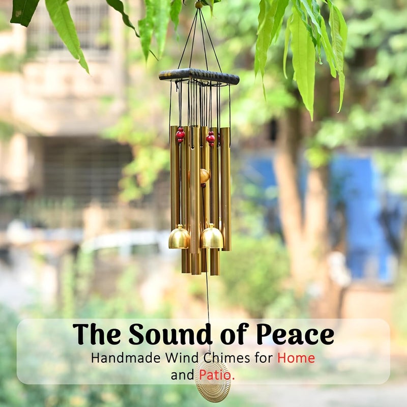 ZAICUS Wind Chime for Home Decor, Balcony, Garden, Door, Outdoor & Indoor Use – Metal Hanging Bell Windchime 52cm - Image 5