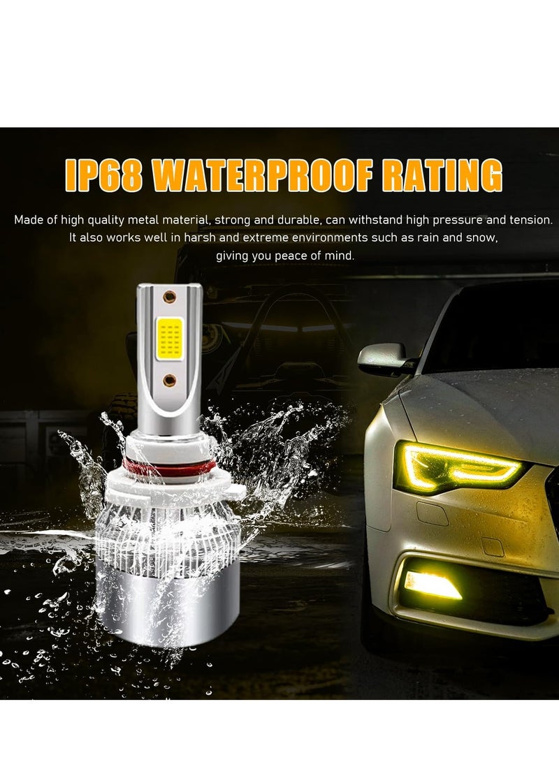 Excefore 2 PCS H8/H11/H9 Car LED Light, 6000K 3800LM Bright LED Bulb High Low Beam Halogen Replacement, Waterproof Fog Light Bulb Replacement, Plug & Play Bulb Lighting Car Accessories - Image 4
