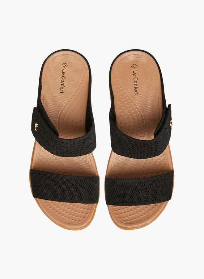 Le Confort Textured Slip-On Comfort Sandals