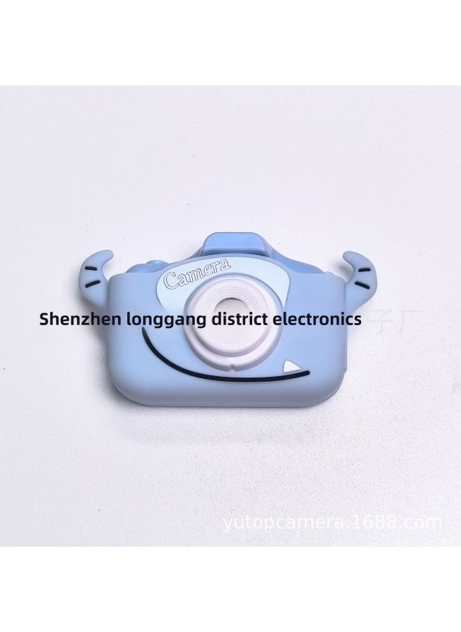 Generic X2 Digital Cartoon SLR Children's Camera High List Photography Dual Camera Children's Toy Camera With Dolphin Silicone Case-Body Color:Blue Dolphin Sun (without Camera)  - Image 4