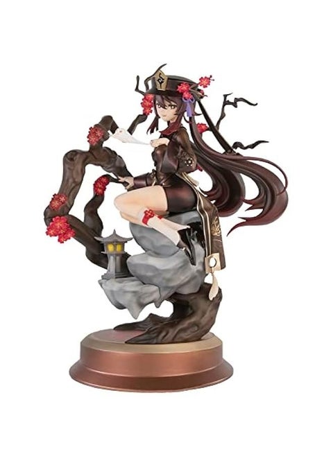 Hutao Figures Game Cartoon Hu tao Figure Statues Desk Decoration PVC Action Figurine Ornaments for Fans