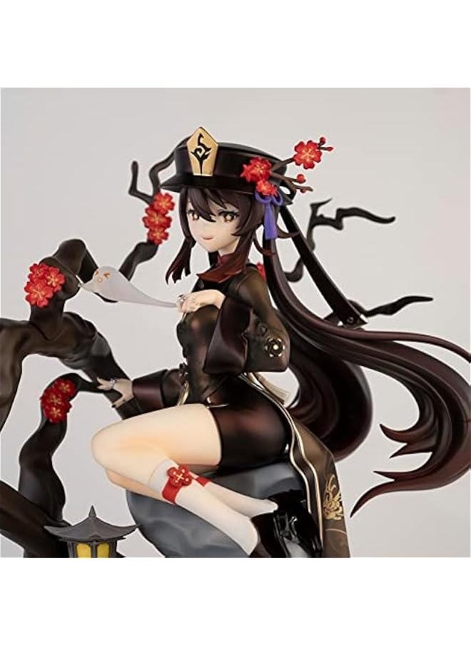 null - Hutao Figures Game Cartoon Hu tao Figure Statues Desk Decoration PVC Action Figurine Ornaments for Fans - Image 1