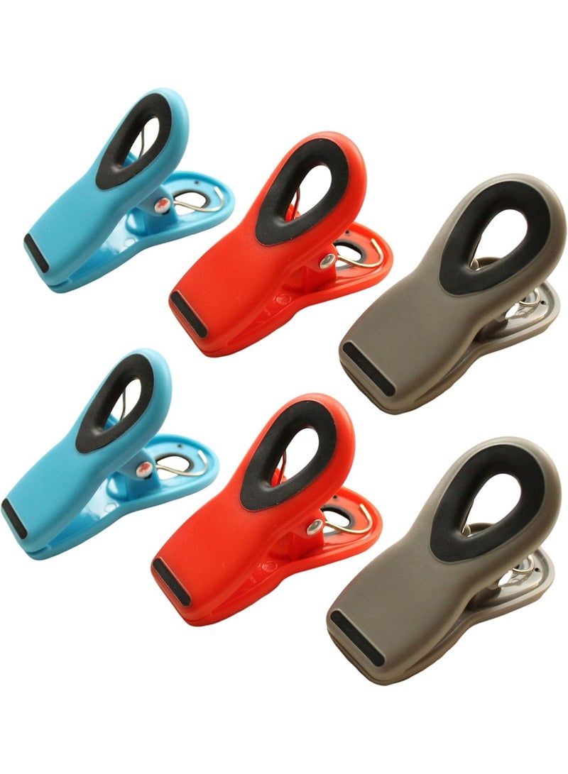 هوميرا مجموعة من 3 مشابك مغناطيسية قوية متعددة الاستخدامات لإغلاق حقائب المطبخ، وحمل الملاحظات، وتنظيم الثلاجة، وتعليق الصور، وتخزين المكتب، والأسطح المعدنية، سهلة التركيب، بتصميم متين. - Image 5