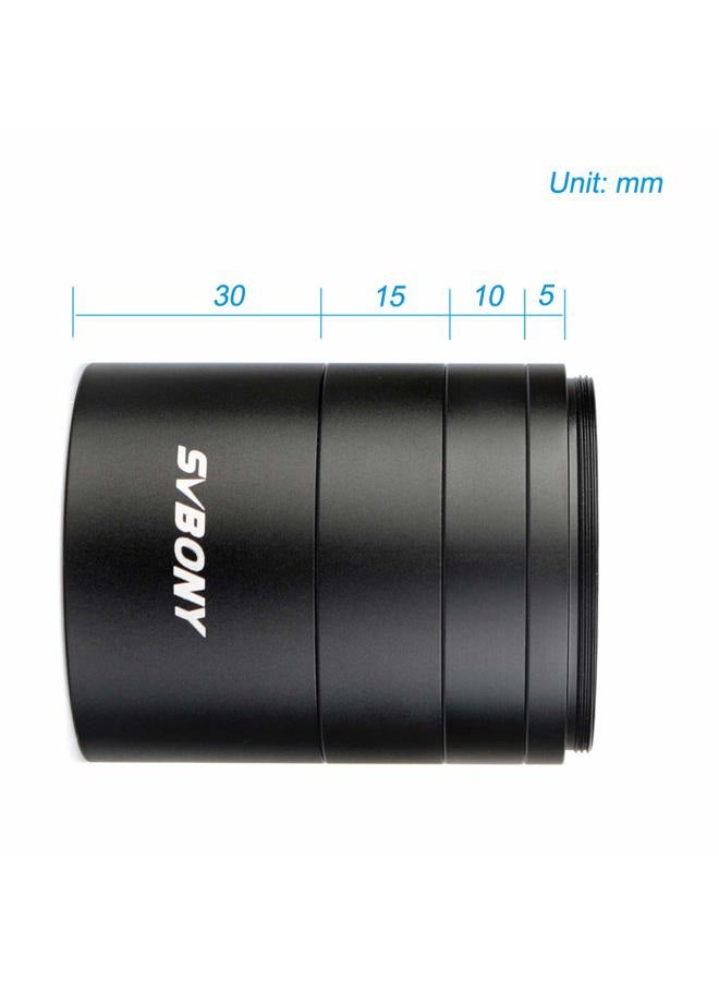 SVBONY SV119 Extension Tube Kit for Cameras and eyepieces 5mm 10mm 15mm 30mm M48x0.75 on Both Sides for Solving Spacing Problems in Astrophotography - Image 3