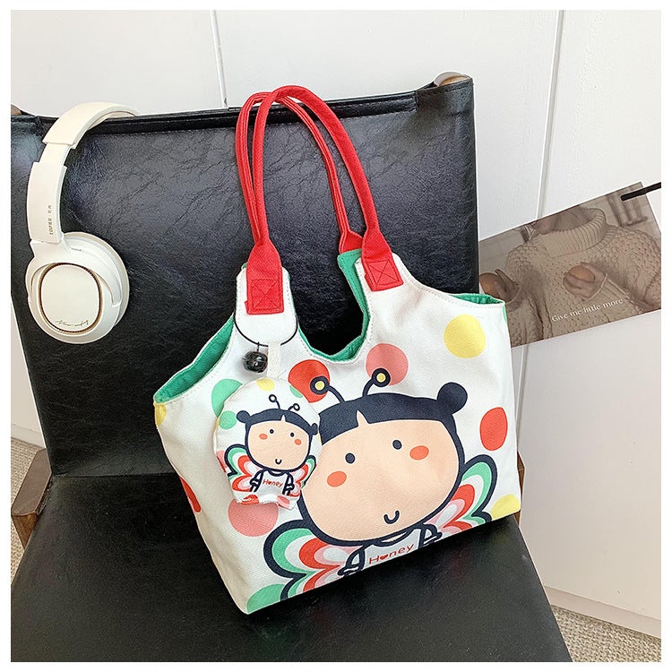 Cute Shell Shape Canvas Shoulder Bag - Image 4