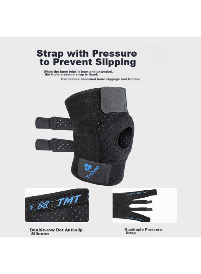 Tmt Sports Knee Brace, Basketball Knee Support, Summer Meniscus Protection, Patella Support, Running And Hiking Knee Guard - Image 2