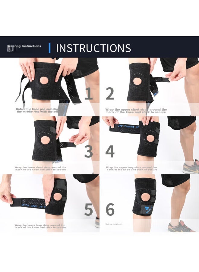 Tmt Sports Knee Brace, Basketball Knee Support, Summer Meniscus Protection, Patella Support, Running And Hiking Knee Guard - Image 5