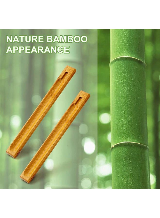 Cacukap Bamboo Wood Incense Holder for Sticks with Adjustable Angle, Incense Burner with Ash Catcher, 9.8 Inches - Image 3