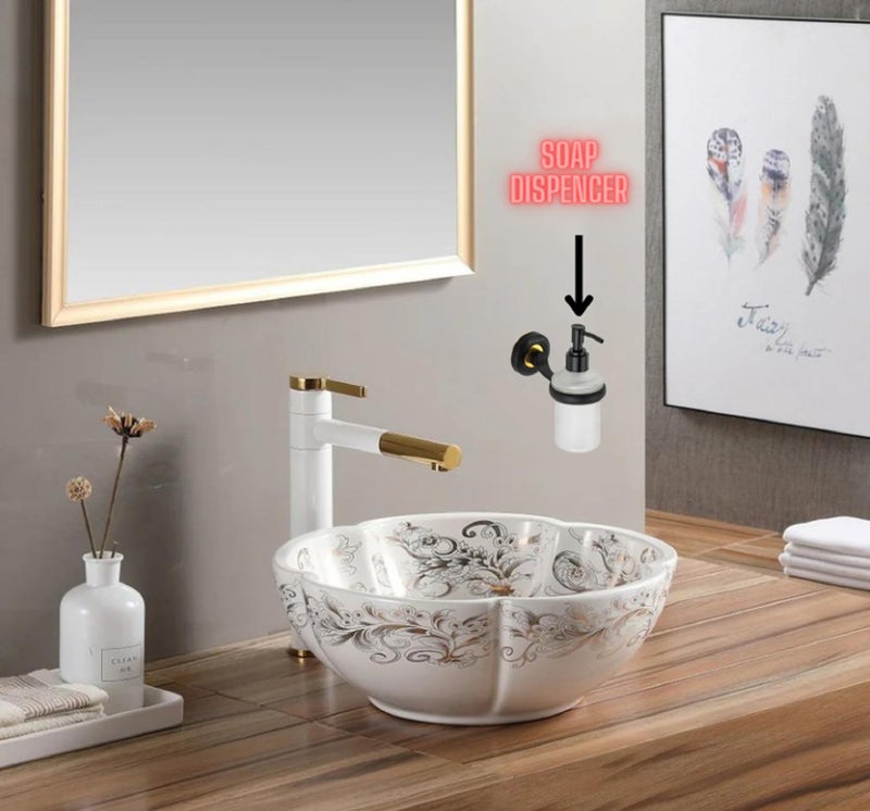 JAGGER جاجر JAG255 موزع صابون سائل زجاجي مثبت على الحائط/حامل شامبو وبلسم/موزع غسيل يدوي/للحوض/الحمام/غرفة المعيشة/الفندق/المنزل/المكتب (أسود غير لامع) - Image 5