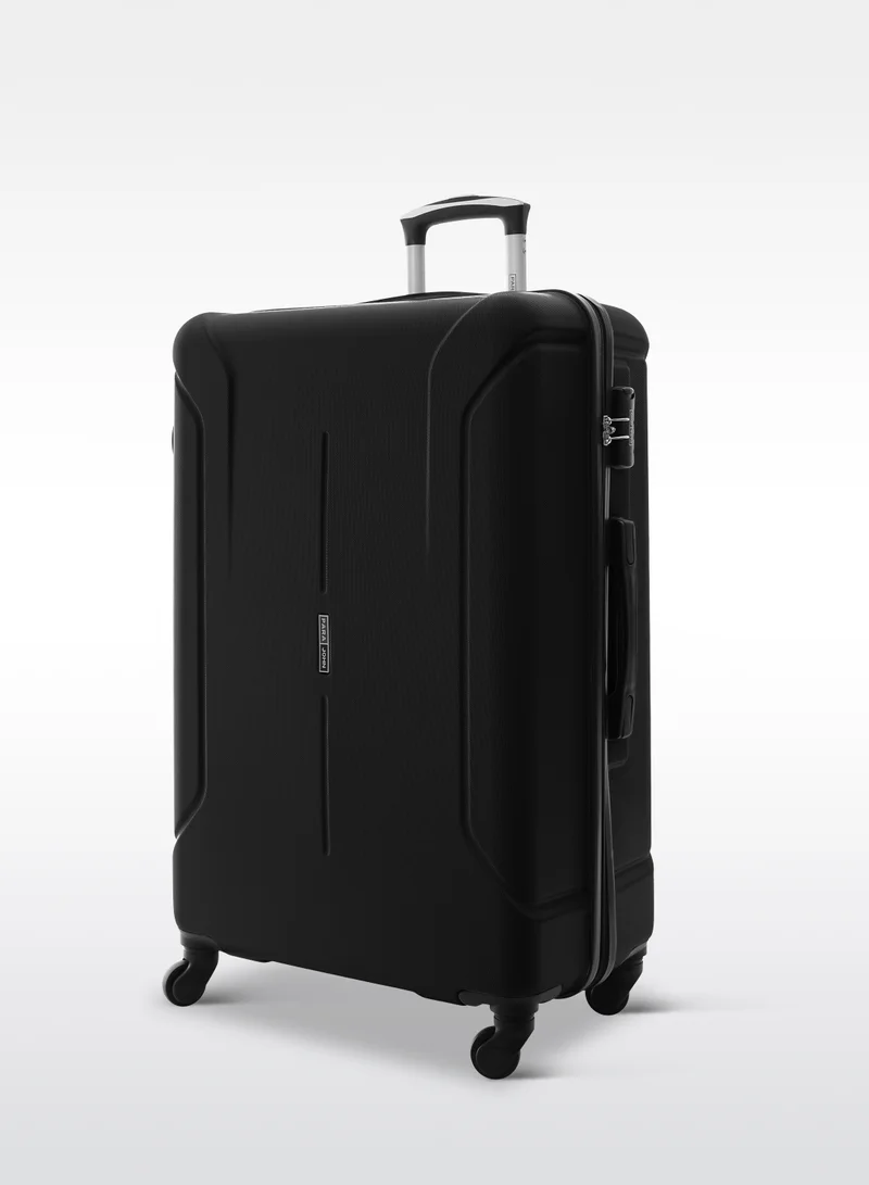 بارا جون Spectrum 2-Piece Luggage Set – Lightweight ABS Hard Shell Suitcase, 20” Carry-On & 28” Check-In Trolley Bag with 360° Spinner Wheels & TSA Lock - Black