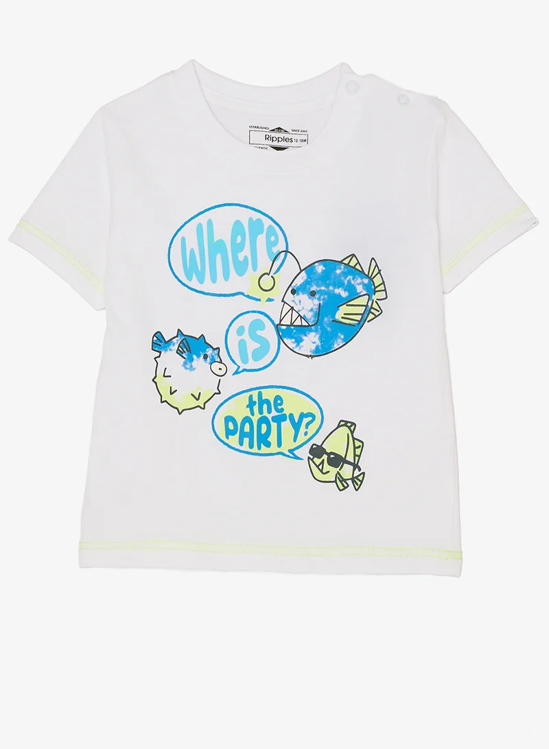 Ripples Boys Regular Fit Tee