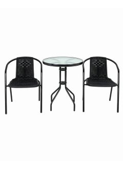 3-Pieces Patio Rattan Dinning Table With 2 Chairs for Home - pzsku/ZCBF07406B454D1E1D187Z/45/_/1709636061/fa84544d-52e5-4a7f-bb31-a95277d14bb6