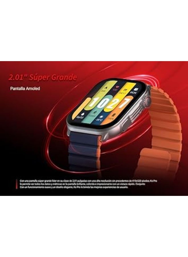 Kieslect Ks Pro Calling Smart Watch Silver - Image 5