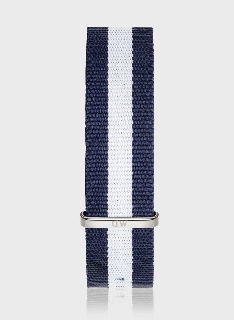 DANIEL WELLINGTON Classic Glasgow Silver 20mm Strap