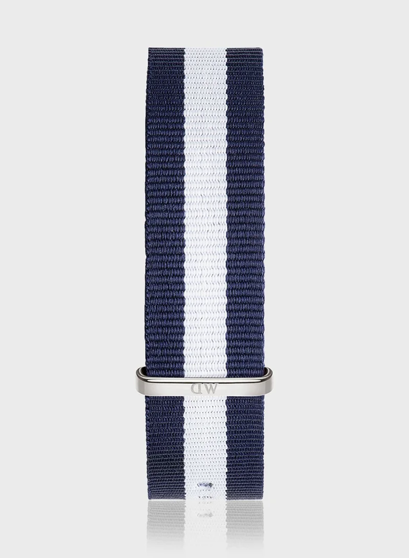 DANIEL WELLINGTON Classic Glasgow Silver 20mm Strap