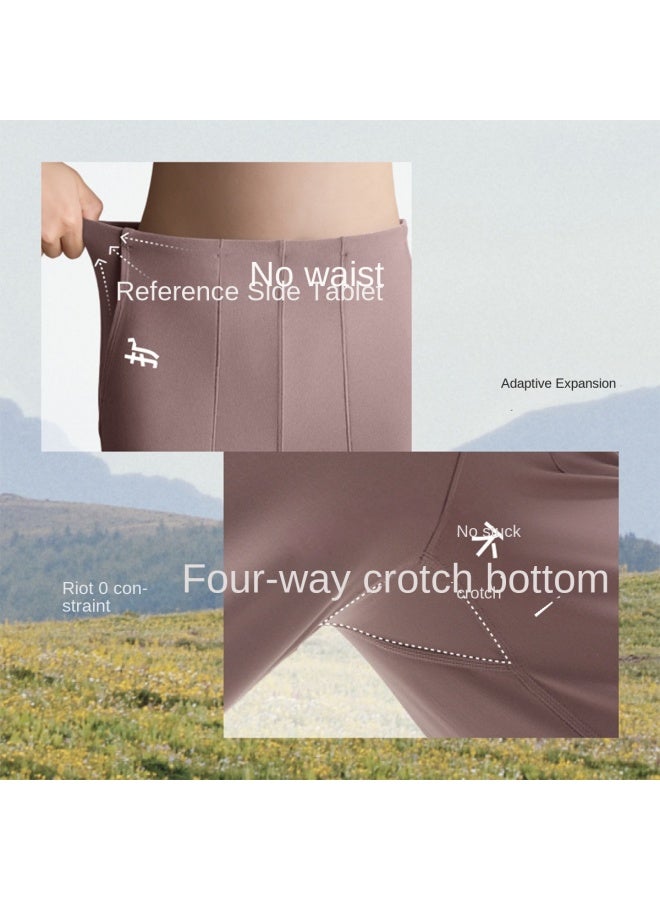 SKIN Friendly High-elasticity Wide-leg Pants】women's Sun Protection High-waist Slimming Draped Versatile Sportswear Commuter Pants - Image 4