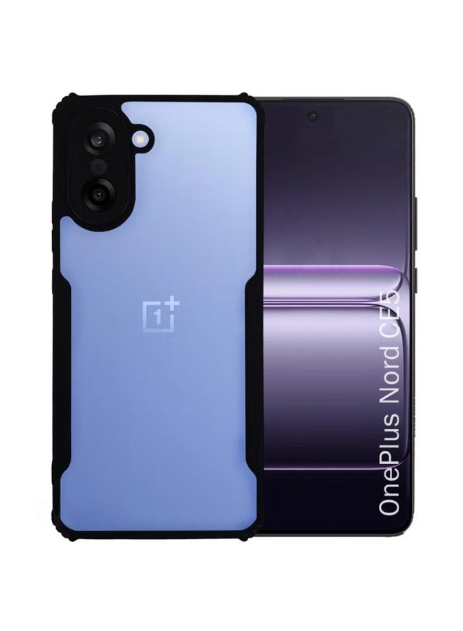 SanHu for OnePlus Nord CE5 5G Case, Ultra Thin Lightweight, Soft TPU Bumper, Acrylic Clear Back Cover OnePlus Nord CE5 5G, Black - Image 1