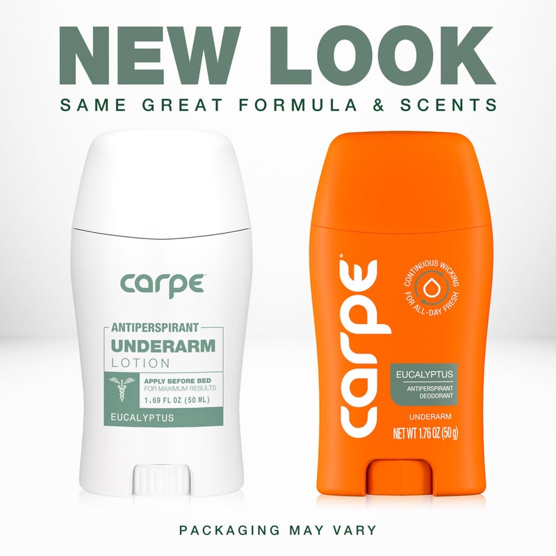 Carpe Sweat Absorbing Underarm, Hand & Foot Lotion Bundle, Head to Toe Sweat Protection for Hands, Feet, and Underarm, Dermatologist Recommended - Image 2