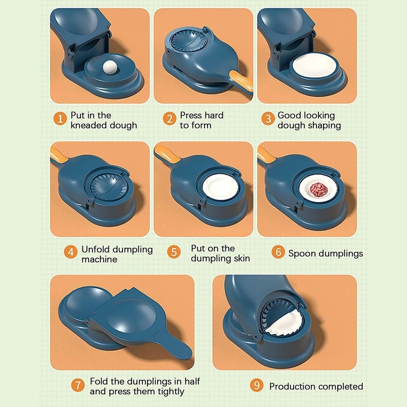 Swami Enterprise 2 in 1 Dumpling Momos Maker2 in 1 Puri Momos Maker All in 1 Momos Maker Puri Maker Momo Maker 2 in 1 Dumpling Maker Mould Puri Maker Mould Momos Mould - Image 2