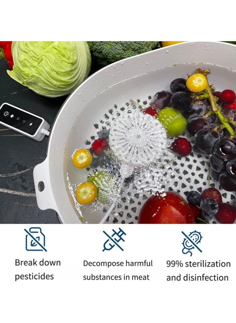 Generic - Fruit Vegetable Washing Machine Food Purifier Ultrasonic Remove Residues Cleaner Multifunctional Disinfection - Image 1