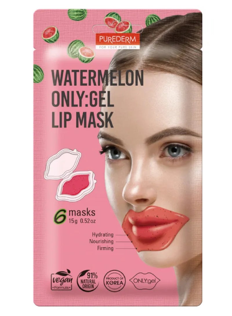 PUREDERM WATERMELON GEL LIP MASK