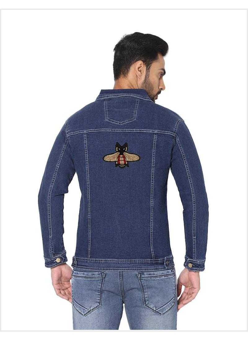 Artist Unknown - Honey Bee Flying Insect Applique Embroidered Sew-on Patch ; Size: 16cm x 13cm for Jackets, Bags, T-Shirts, Jeans, Pants, Outdoor Clothing ; Imported from Malaysia (1 Piece). (Code: M-45) - Image 1