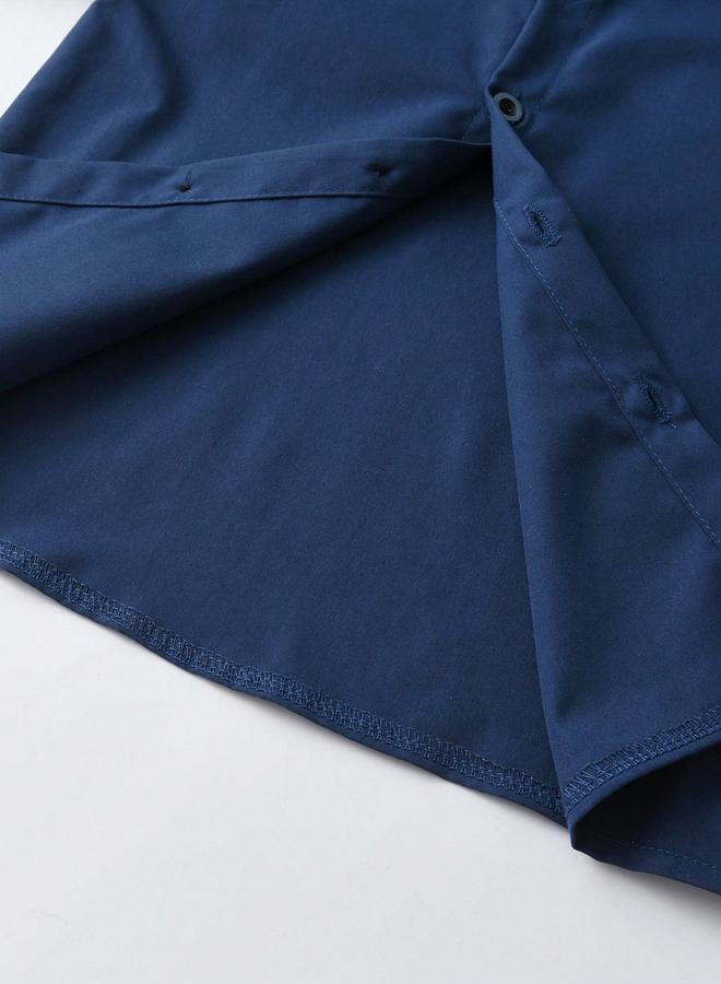 تايك تو قميص أولادي طويل الأكمام مزين بوشاح - Image 4