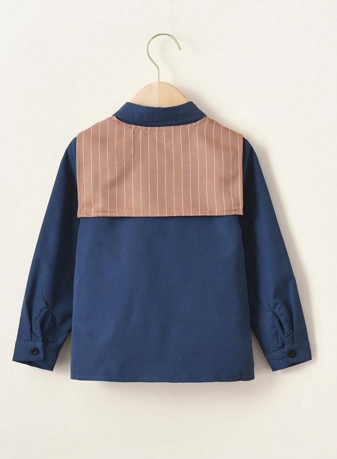 تايك تو قميص أولادي طويل الأكمام مزين بوشاح - Image 2