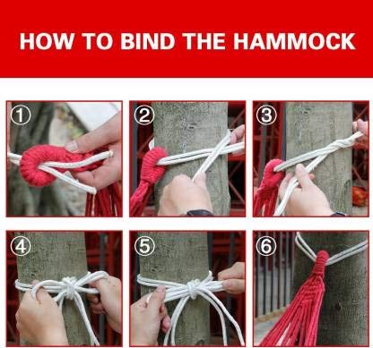 Skyzone Hanging Hammock Cotton Fabric Canvas Travel Hammocks Ultralight Camping Hammock Portable Beach Swing Bed with Hardwood Spreader Bar Tree Hanging - Image 3