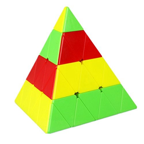 CuberSpeed QY Toys 4x4 Pyramid stickerless Magic Cube Triangle Master Pyramid Speed Cube - Image 1