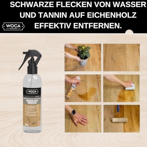 WOCA Denmark Tannin Spot Remover - Removes Black Stains and Rings On Wood Furniture, Wood Cabinets, Wood Floors and Millwork - 9oz - Image 3