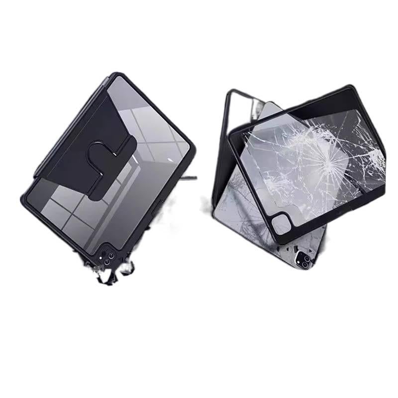 DGG Clear Rotating iPad Case Compatible with iPad Air with Pencil Holder - Image 3