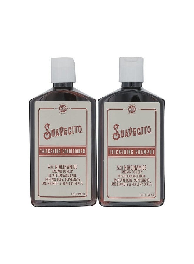 SUAVECITO Thickening Shampoo & Conditioner Set Hair Growth Thickening Hair Loss Shampoo Treatment Regrowth Shampoo & Conditioner - Image 1