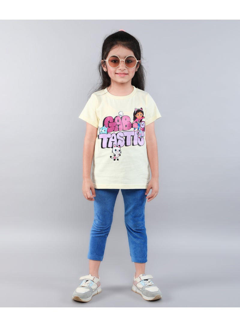 غابيز دول هاوس بيت الدمية غابي - تي شيرت للبنات - Image 1