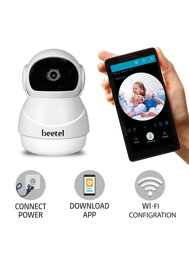 Beetel - Beetel (Airtel) 360° Smart Home Security Camera, Full HD Picture 1080p, Infrared Night Vision, 360° Panorama View, 2 Way Talk Back, Motion Detection, Cloud Storage or SD Card, Access Anywhere on App - Image 1