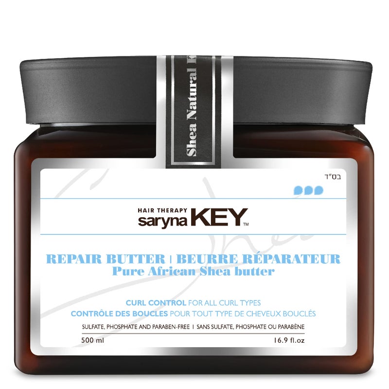 Saryna Key Curl Control Treatment Butter Mask - Shea Butter Hair Mask for Curly Hair - Natural Protein Treatment - Frizzy Hair Moisturizer - Deep Conditioner Mask for Coils and Curls (500ml/16.9oz) - Image 1