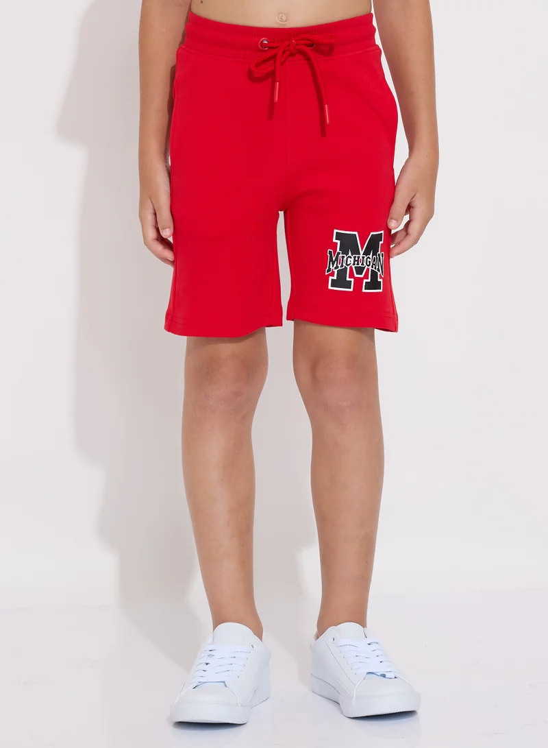 victor and jane Boys' Summer Outfit Set: 2-Piece T-Shirts & Shorts -Red (2-8 Years)